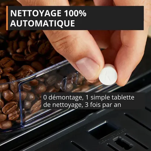 Expresso avec broyeur KRUPS INTENSITY LAIT EA5028E0 vue de profil