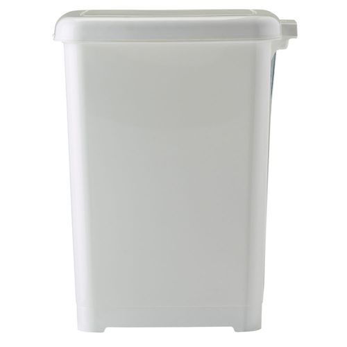 Poubelle Salle De Bain 10L Avec Couvercle à Bouton Poussoir - Grise, 4 Clips, Pour Bureau/cuisine