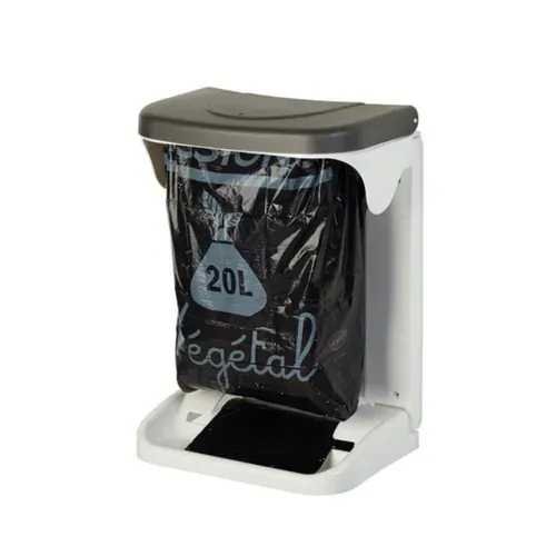 Poubelle De Placard 10l Blanc/gris 91195