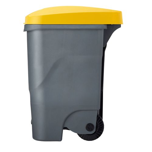 Poubelle De Tri à Pédale Roulante Rossignol ROUly - 85L, Couvercle Coloré, Fabriqué En France - 10
