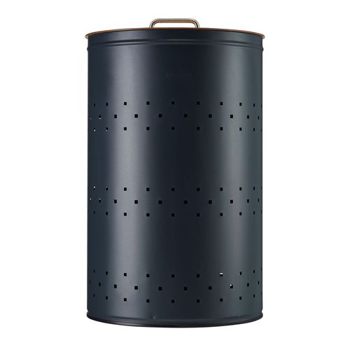 Panier À Linge 65l Made In France - Linak Rossignol Gris Anthracite