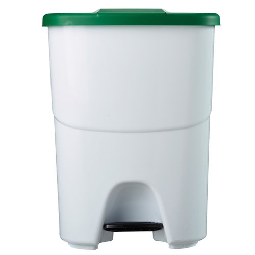 Poubelle De Tri à Pédale 40l - Ecotri Rossignol Blanc/vert