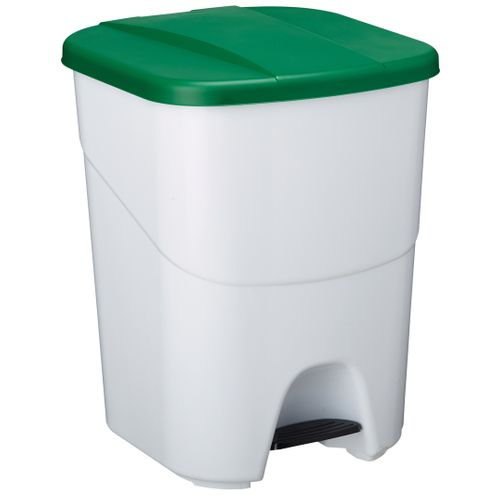 Poubelle De Tri à Pédale 40l - Ecotri Rossignol Blanc/vert