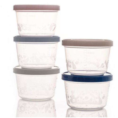 Pack De 5 Boîtes De Conservation 250 Ml — Sans Bpa, Empilables, France