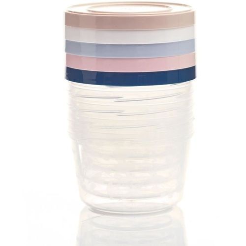 Pack De 5 Boîtes De Conservation 250 Ml — Sans Bpa, Empilables, France