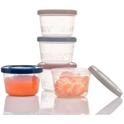 Pack De 5 Boîtes De Conservation 250 Ml — Sans Bpa, Empilables, France