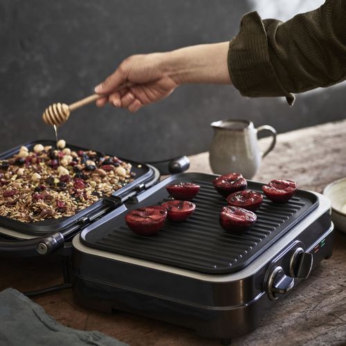 Grill Viande 2en1 1600w Ouverture 180° Gr47be
