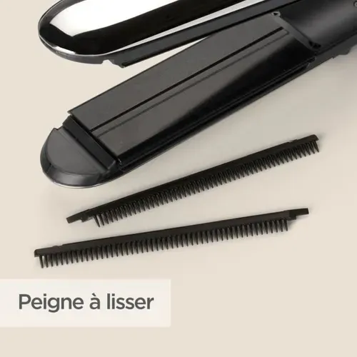 Lisseur Vapeur 39 Mm En Céramique Diamant, Vapeur Continue Et Anti-frisottis
