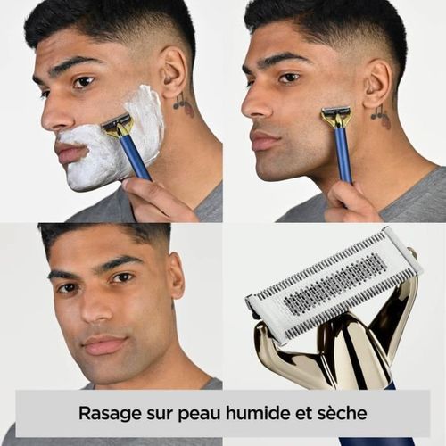 Tondeuse à Barbe Ot992e X-blade Super‑x Metal — Lame Acier 0,2mm, Ipx7