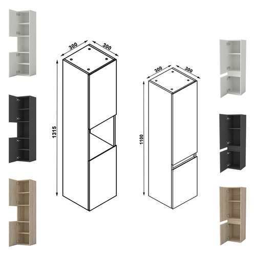 Ensemble Meuble 120cm Blanc 4 Tiroirs, Lavabo Céramique +miroir Bluetooth +2 Colonnes,