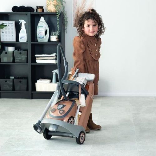 Chariot De Ménage Avec Aspirateur Électronique, 9 Accessoires — Rose Gold