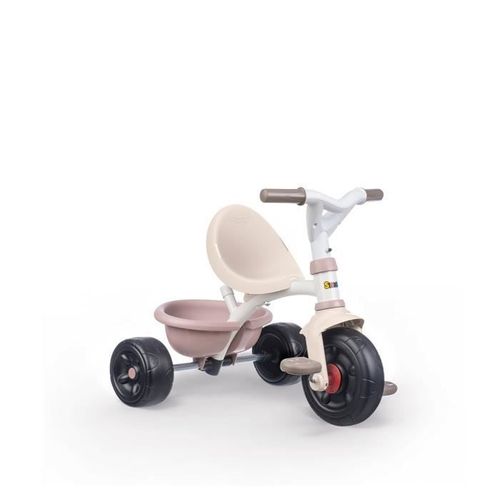 Smoby Tricycle Enfant Évolutif Be Fun - Structure Métal - Rose