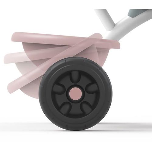 Smoby Tricycle Enfant Évolutif Be Fun - Structure Métal - Rose