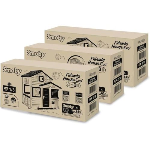 Maison De Jeu Friends House Evo - 162 Cm, Plastique Recyclé, Anti-uv