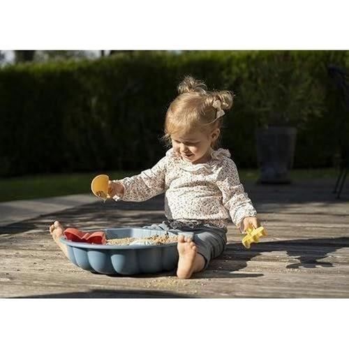 Mini Bac à Sable Coquillage 35x35 Cm - Plastique Recyclé 86% + Accessoires