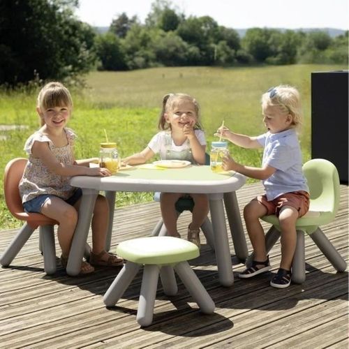 Table Enfant Life – 98% Plastique Recyclé, Traitée Anti-uv, 4 Places