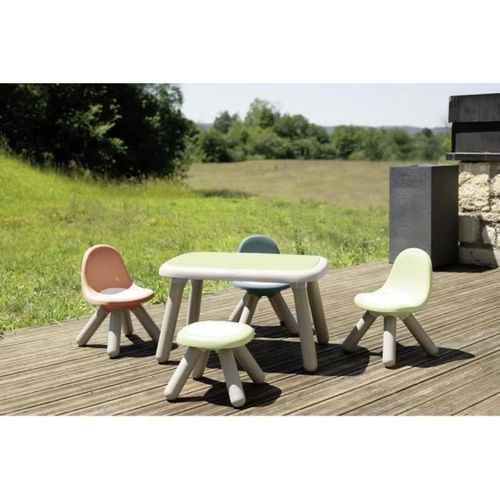 Table Enfant Life – 98% Plastique Recyclé, Traitée Anti-uv, 4 Places