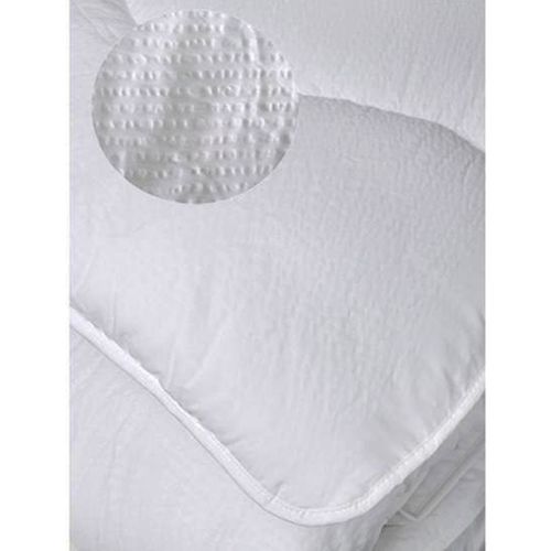 Couette Multi Saisons Aspect Gaufré - 260x240 Cm - Blanc