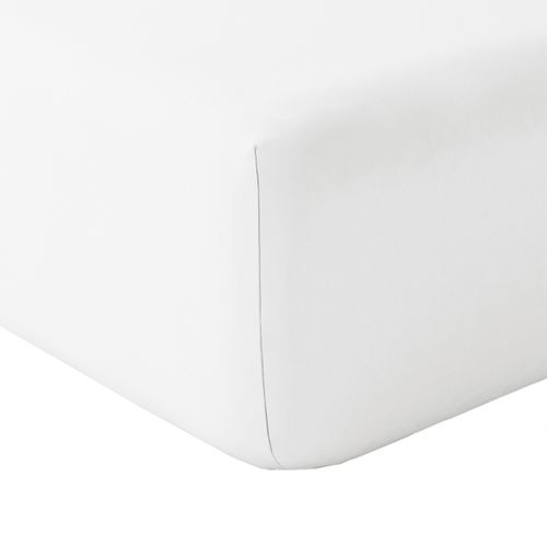 Drap Housse En Coton Lavé  - 160x200 Cm - Ivoire