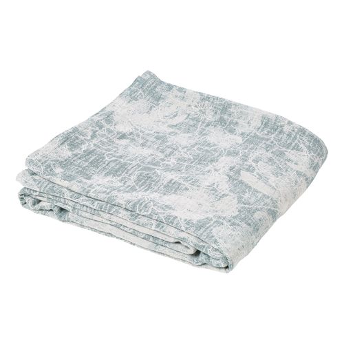 Couverture de lit jumeau vintage bleu blanc couvre lit double avec