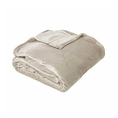 Couverture Velvet Galet 220 X 240 Cm Beige