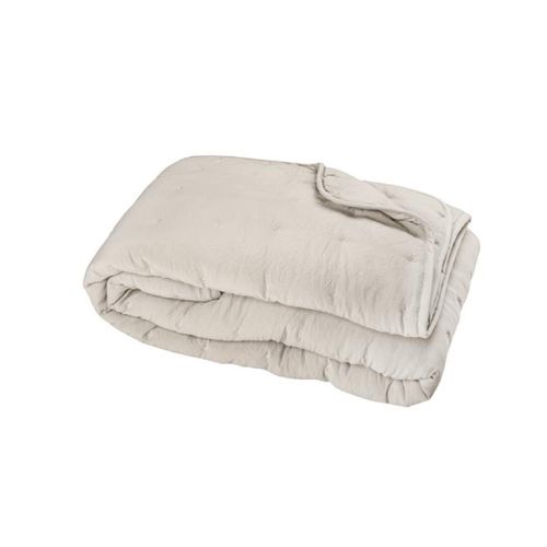 Couvre-lit En Microfibre Matelassée - 180x240 Cm - Beige