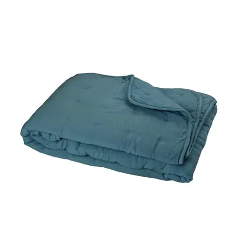 Plaid Angkor Atlantique 180 X 240 Cm Bleu Foncé