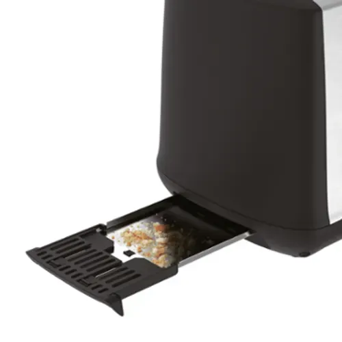 Grille Pain Tt340830 2 Fentes Noir, Acier Inoxydable 850 W