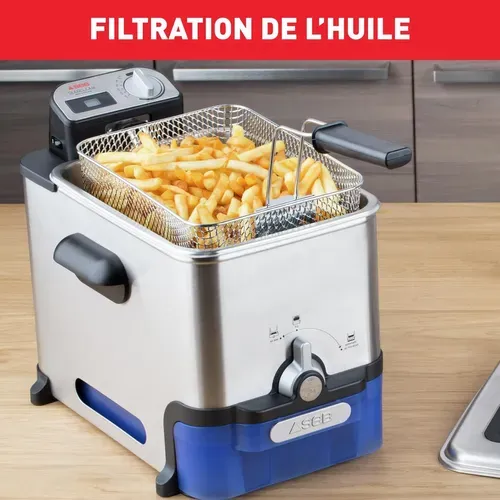 Friteuse Semi Pro Oleoclean Inox 3,5l Tefal Fr804015