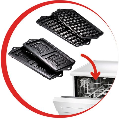 Croque-gaufre MOULINEX SJ615612 Break Time prune