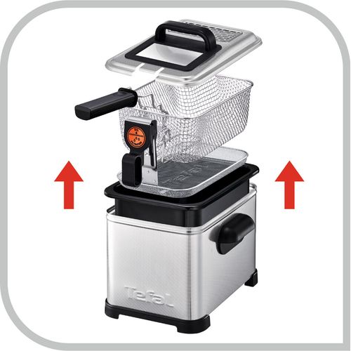 Friteuse Semi-pro 4l 3000w Inox/noir Fr519170