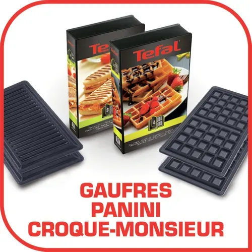 Croque-gaufre-panini TEFAL SW857D12 Snack Collection