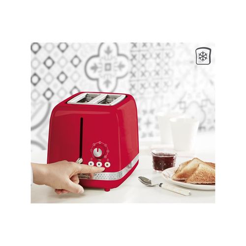 Grille pain Toaster Soleil 850w 2 Tranches Retro Rouge - Lt300510