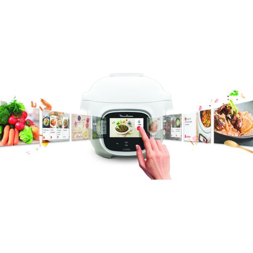 Multicuiseur Intelligent Cookeo Touch Mini 3l 900w Blanc/argent - Ce922110