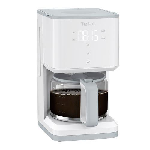 Cafetière TEFAL CM693110 Sense Blanc vue de profil