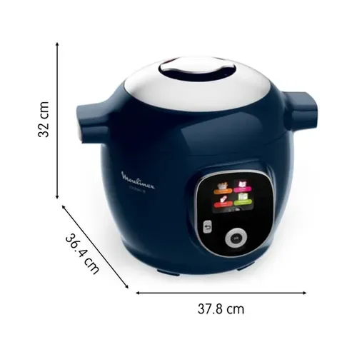 Multicuiseur Intelligent Cookeo+ 150 recettes 6l 1600w Bleu - Ce85f410