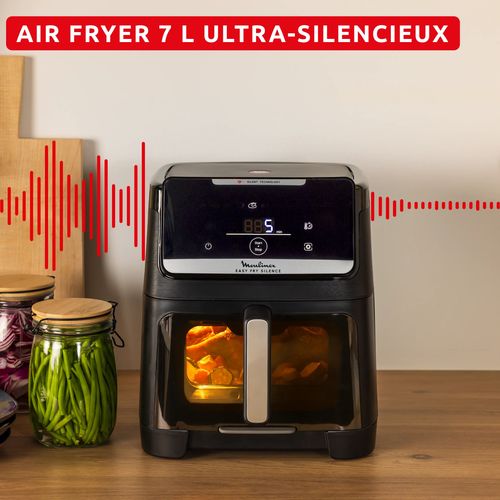 Air Fryer MOULINEX EZ8468F0 7L Noir vue de profil