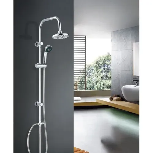 Colonne De Douche Sonora Sans Robinet - Pomme 150 Mm Orientable, Douchette 3 Jets