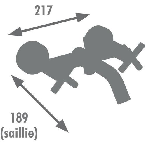 Mélangeur Bain-douche - Nanka - Noir