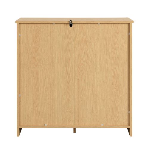 Meuble En Rotin De Haute Qualité En Bois Massif Pour Salon Ou Chambres 80x80x38cm, Bois Clair