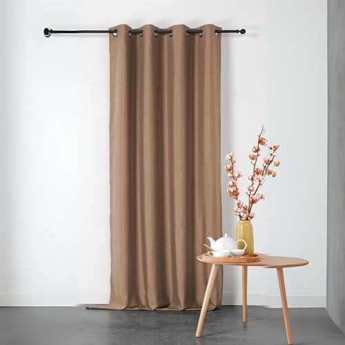 Rideau Ignifugé En Toile Demi Natté Non Feu M1 - 135x240 Cm - Ficelle