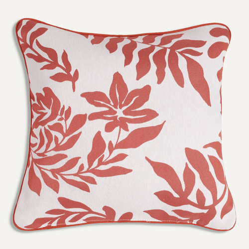 Coussin Feuillage Style Henri Matisse - 45x45 Cm - Orange