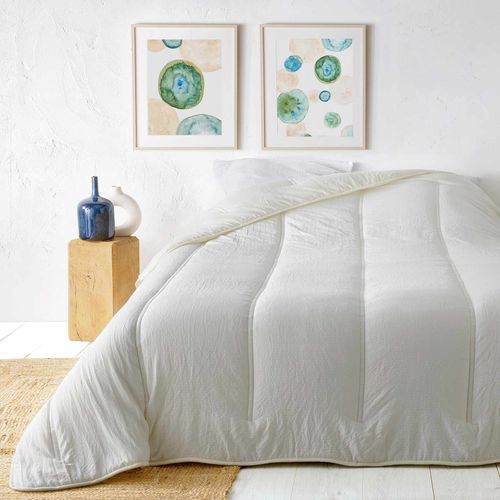 Jeté De Lit Uni - 240x260 Cm - Crème