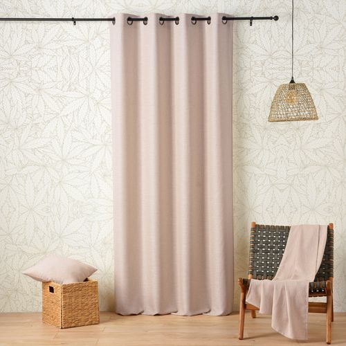 Rideau Oeillets Polylin Tamisant Aux Propriétés Relaxantes Du Cbd - 140x260 Cm - Ecru