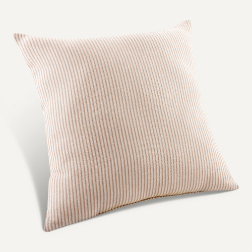 Coussin Rayé Style Bord De Mer - 45x45 Cm - Beige