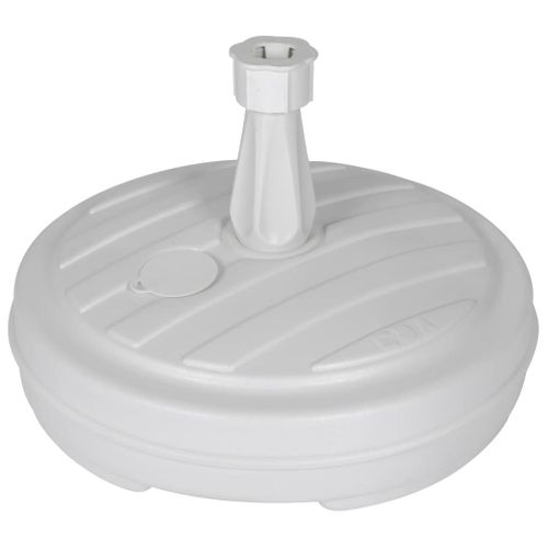 Pied De Parasol Rond En Plastique À Remplir 13 L - Blanc