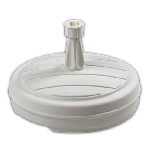 Pied De Parasol Rond En Plastique À Remplir 13 L - Blanc