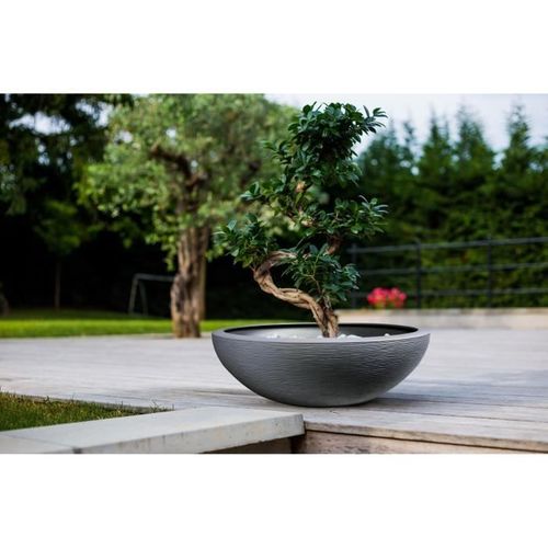 Pot Vasque Graphit - 39 L - Ø 59 Cm X 21 Cm - Gris Anthracite