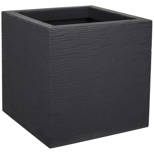 Bac à Fleurs Carré Graphit Up - 21 L - 29,5 X 29,5 X 29,5 Cm - Gris Anthracite