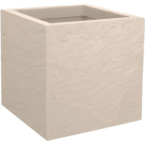 Pot Carré Volcania Up 29,5 Cm - 21 L - Beige Calcaire